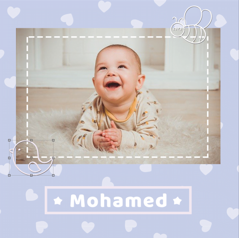 Cadre Photo Bebe Personnalise Tableau Poster